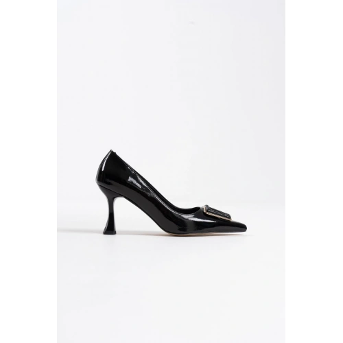 Nora Kadın Siyah Rugan Ayakkabı