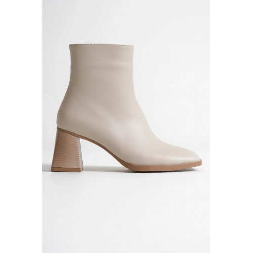 Ornela Kadın Bej Topuklu Bot