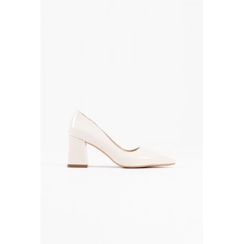 Valeria Bej Rugan Kadın Topuklu Ayakkabı