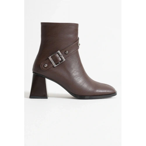 Vera Kadın Acı Kahve Topuklu Bot