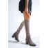 Kadın Vizon Topuklu Uzun Çizme