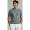 Erkek Su Yeşili Bisiklet Yakalı Triko Tshirt