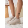 Alice Kadın Bej Gizli Topuklu Sneaker