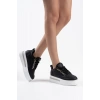 Alice Siyah Kadın Gizli Topuklu Sneaker