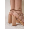 Carmen Kadın Nude Topuklu Sandalet