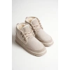 Kadın Kışlık Bej İçi Kürklü Bot TR04MK01B