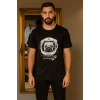 Erkek Astronot Köpek Baskılı T-shirt