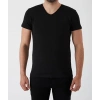 Erkek Basic V Yaka Siyah Tshirt