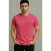 Erkek Basic Yuvarlak Yaka Pembe Tshirt