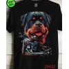 Erkek Siyah Köpek Baskılı T-shirt