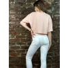 Kadın Toz Pembe Crop Tshirt