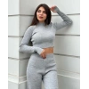 Kadın Gri Triko Takım