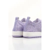 Kadın Lila Örgü Spor Ayakkabı