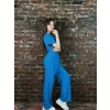 Kadın Mavi Crop Takım