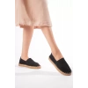 Kadın Siyah Triko Jüt Sargı El Yapımı Espadril TR44MY01A
