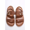 Kadın Taba 2cm Topuk Boyu Yazlık Rahat Sandalet TR27MY05B