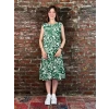 Kadın Yeşil Desenli Elbise