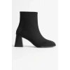 Ornela Kadın Siyah Süet Topuklu Bot