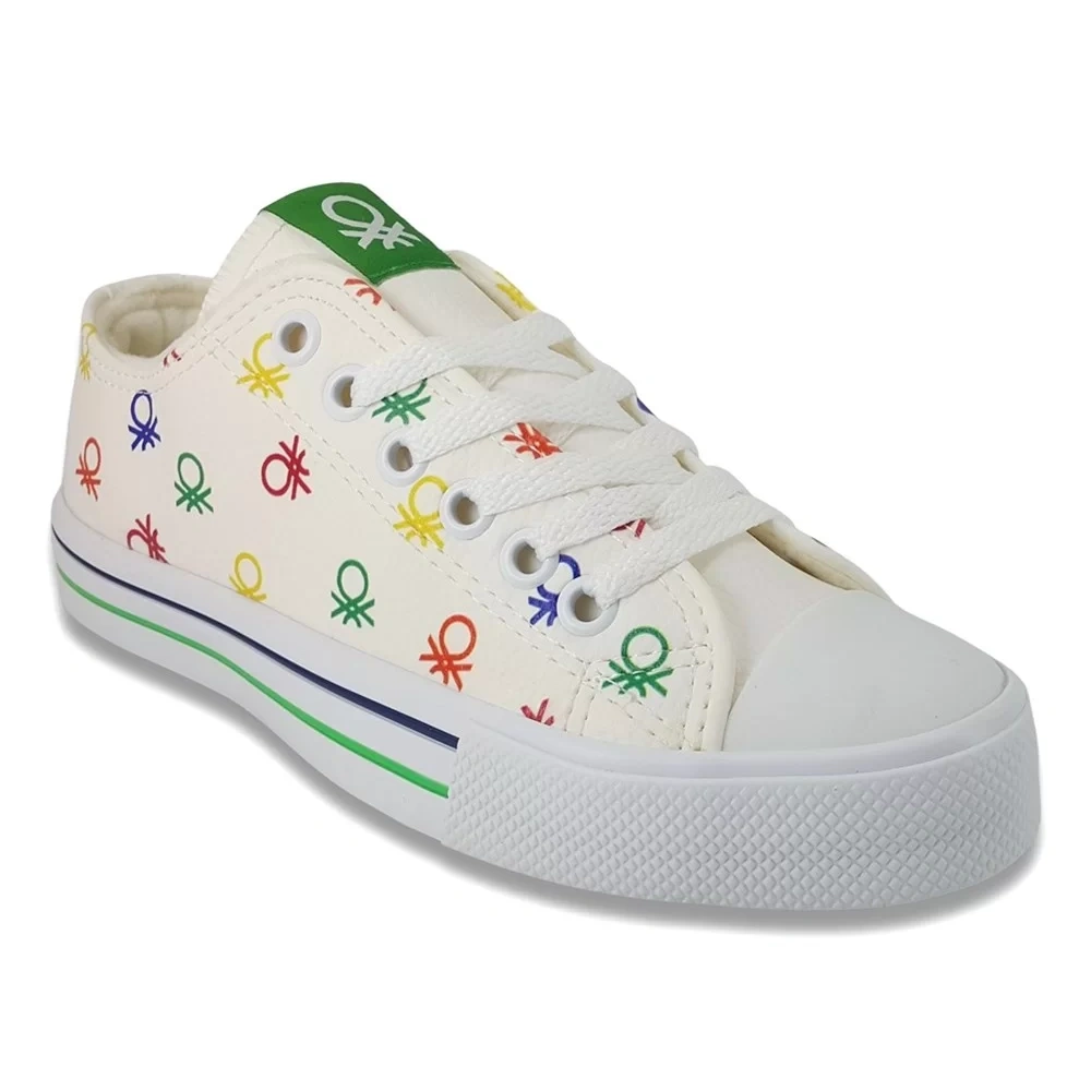 Benetton Çocuk Spor Ayakkabı Beyaz Deri