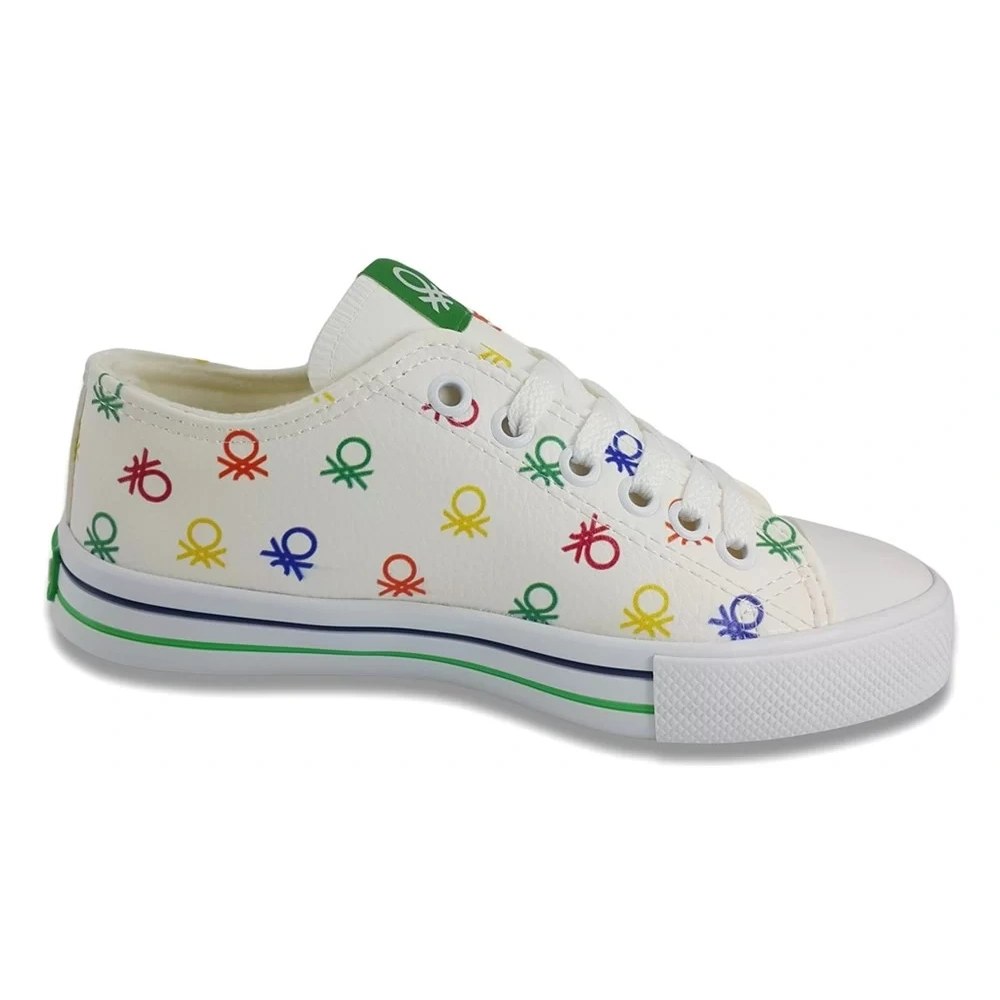 Benetton Çocuk Spor Ayakkabı Beyaz Deri