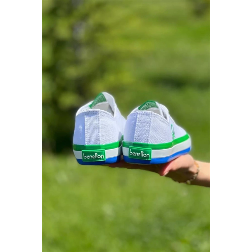 Benetton Çocuk Spor Ayakkabı Beyaz-Yeşil