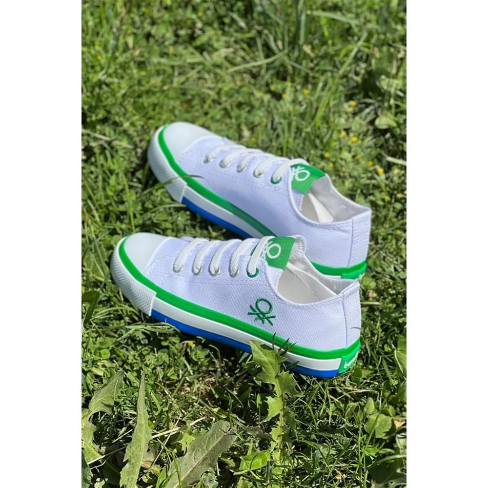 Benetton Çocuk Spor Ayakkabı Beyaz-Yeşil