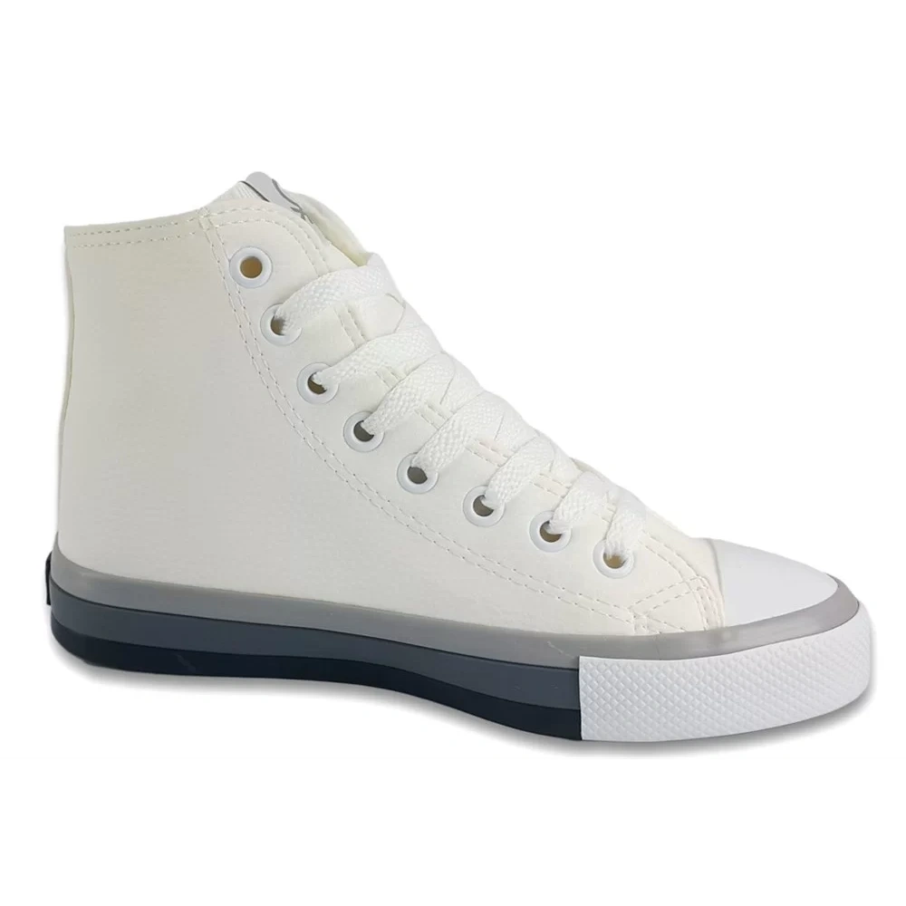 Benetton Kadın Kırık Beyaz Deri Spor Ayakkabı