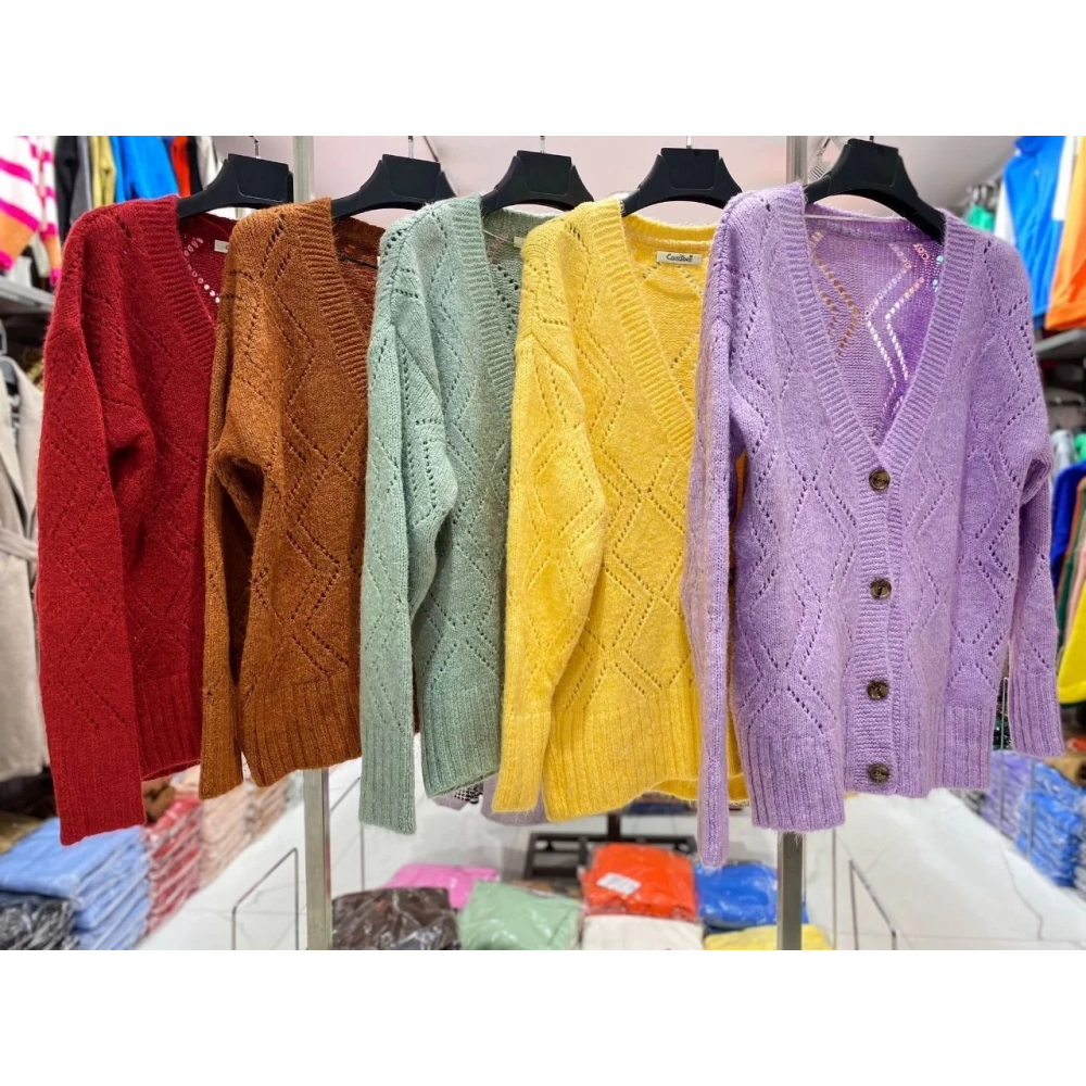 Kadın Kiremit Örme Hırka