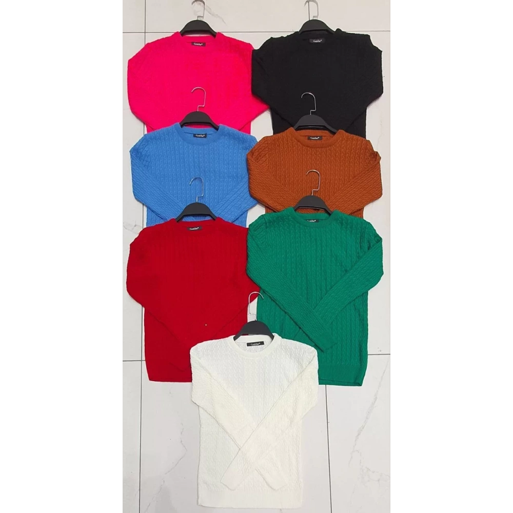 Kadın Kırmızı Triko Kazak