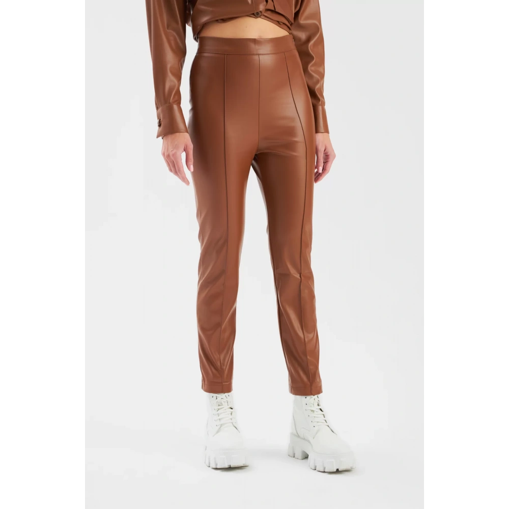 Kadın Taba Deri Pantolon