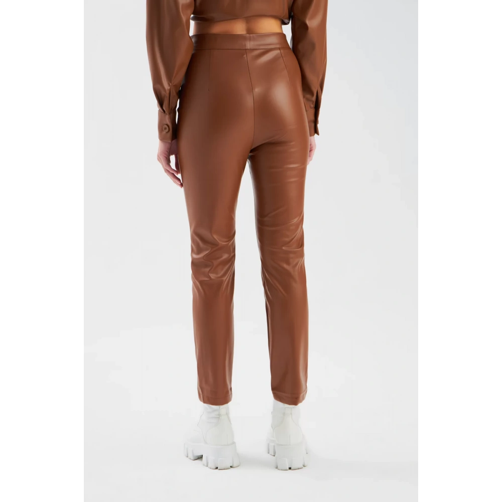 Kadın Taba Deri Pantolon
