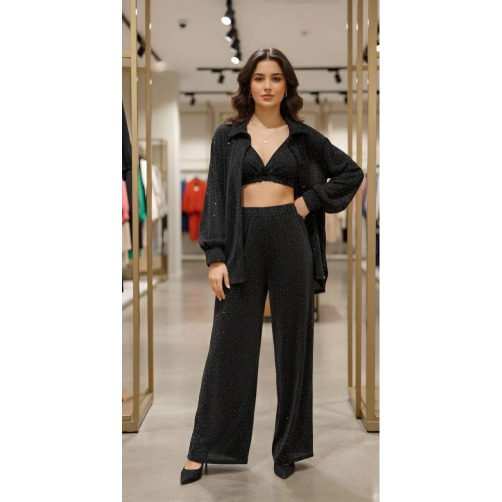 Kadın Siyah 3lü Takım