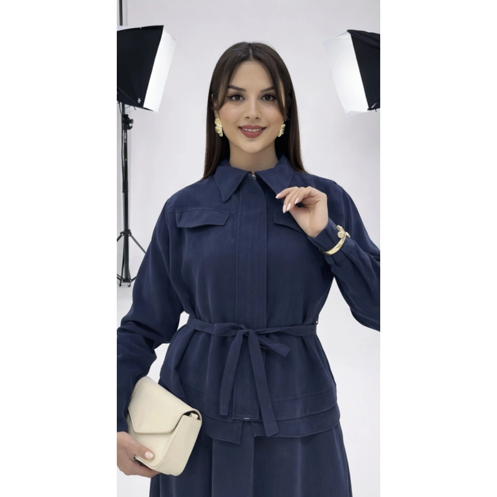 Kadın Lacivert İkili Takım