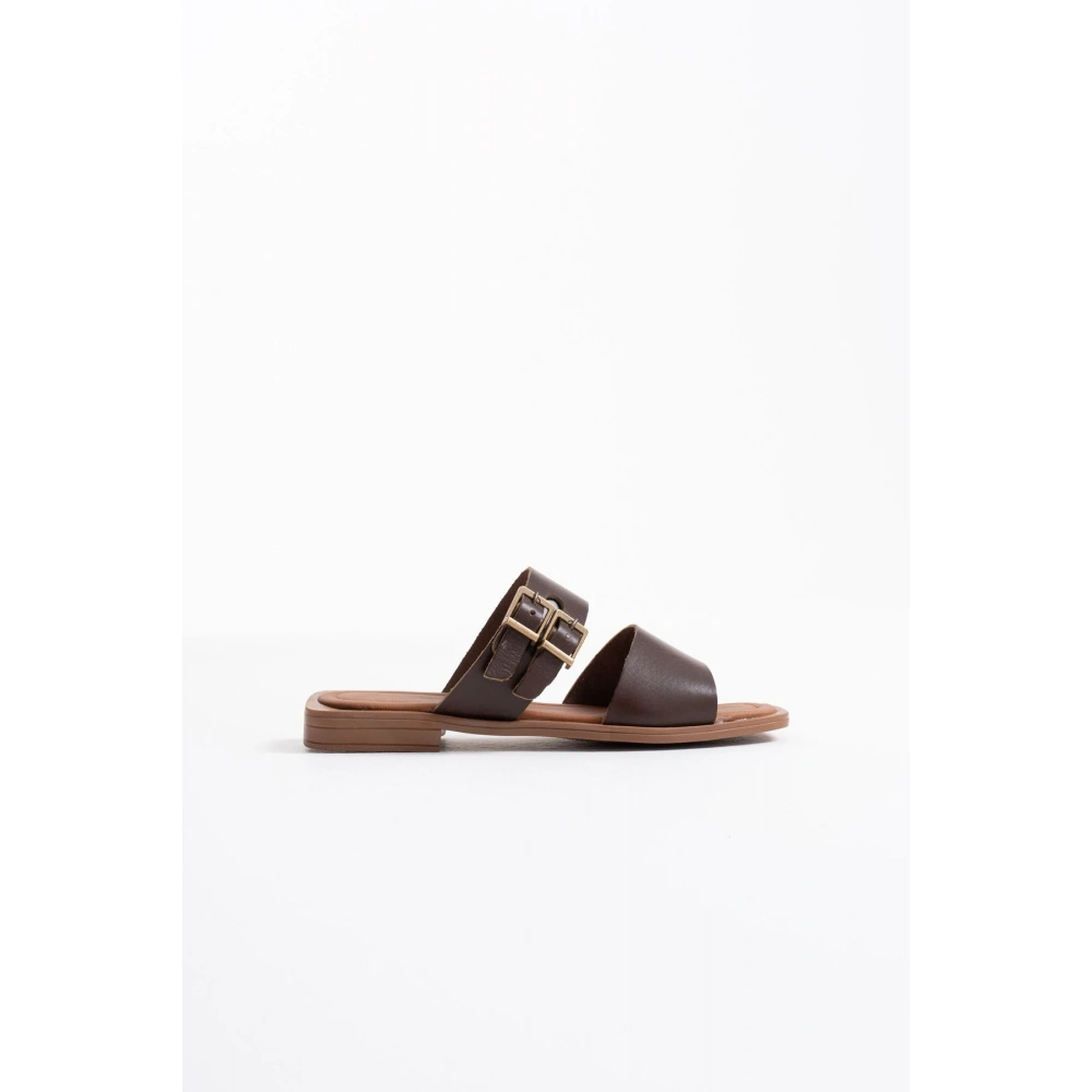 Acı Kahve Hakiki Deri Terlik TR31MY33D