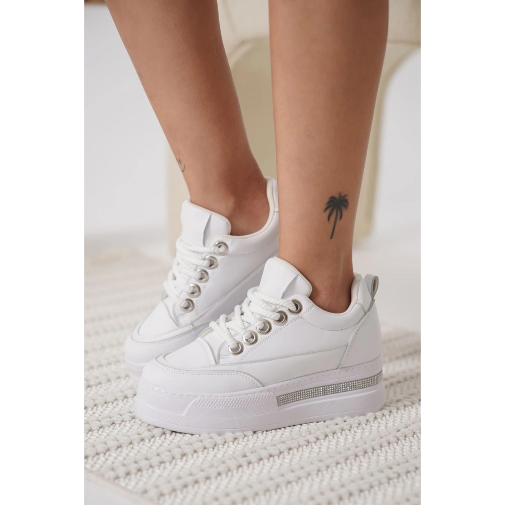 Alice Beyaz Kadın Gizli Topuklu Sneaker