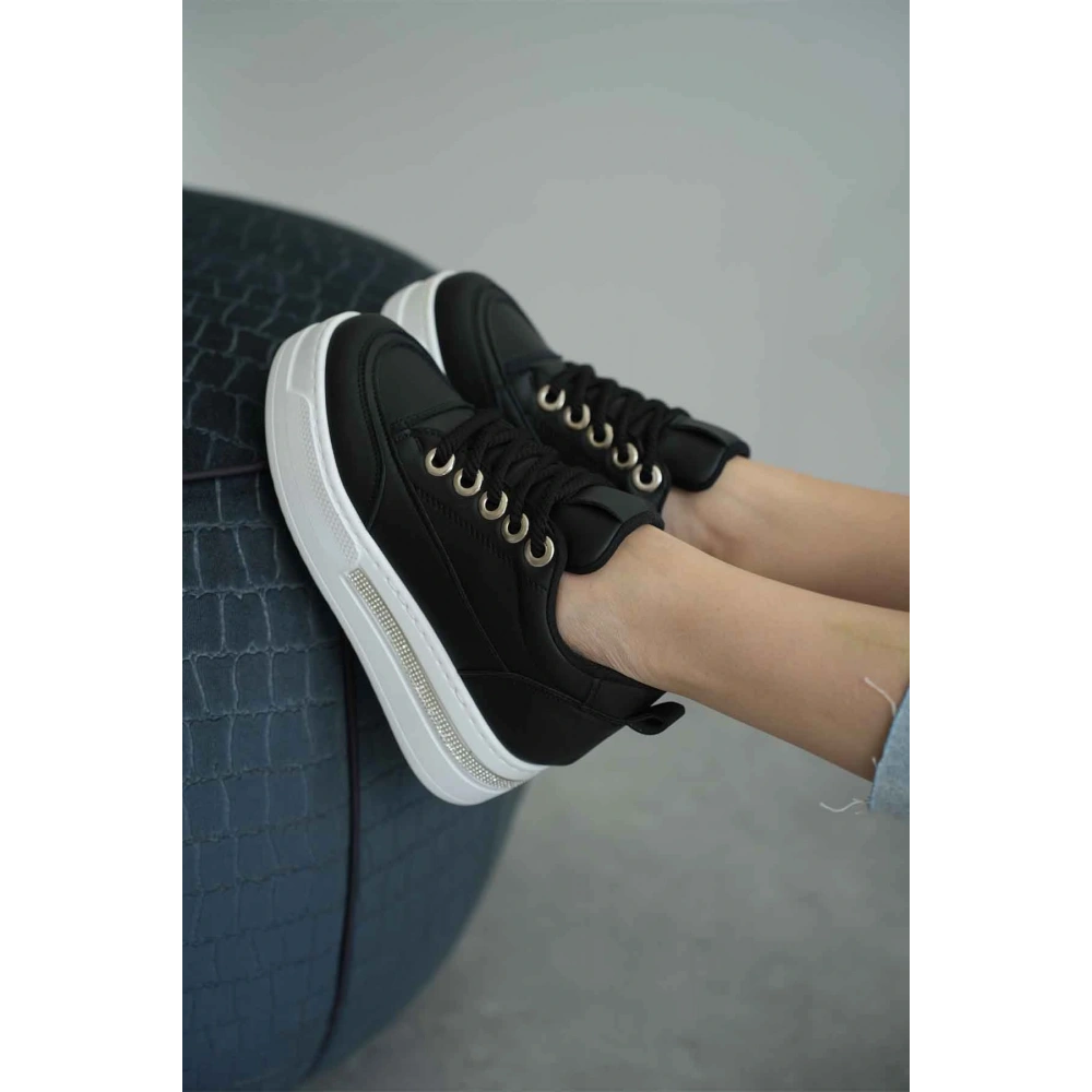 Alice Siyah Kadın Gizli Topuklu Sneaker