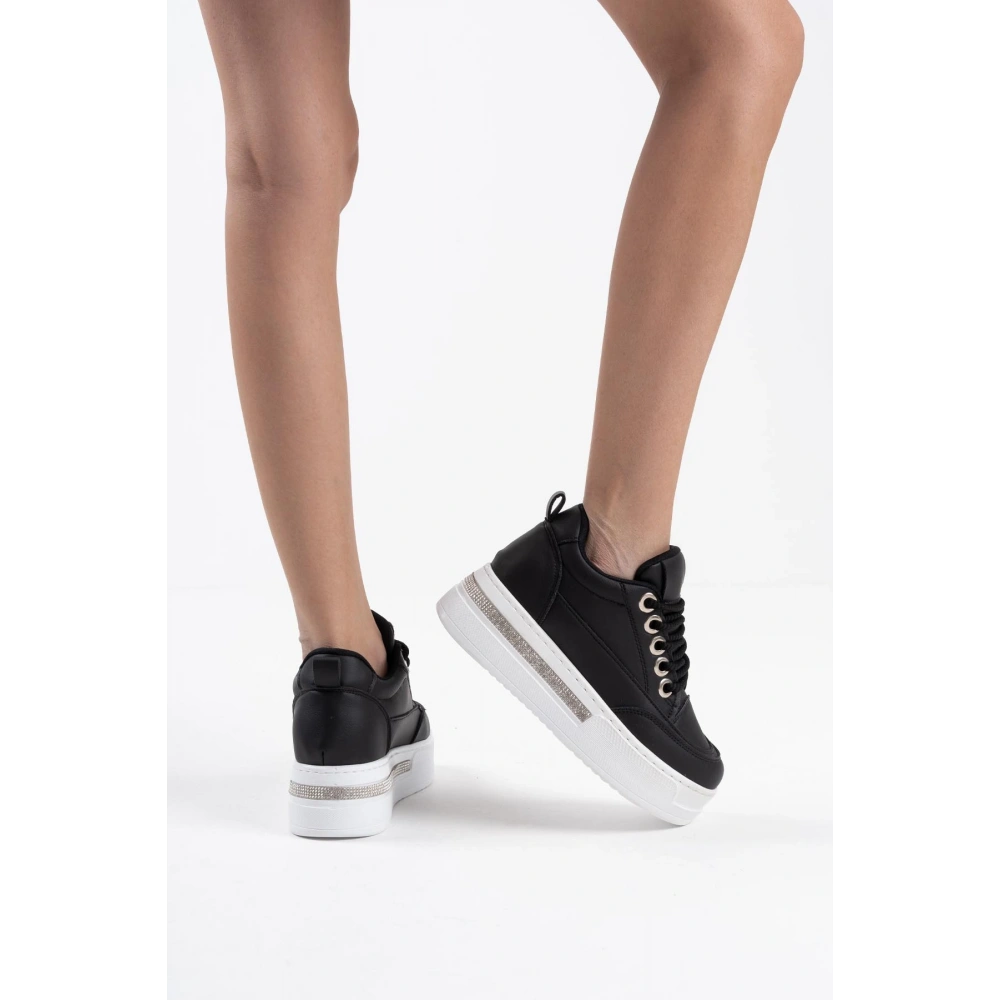Alice Siyah Kadın Gizli Topuklu Sneaker