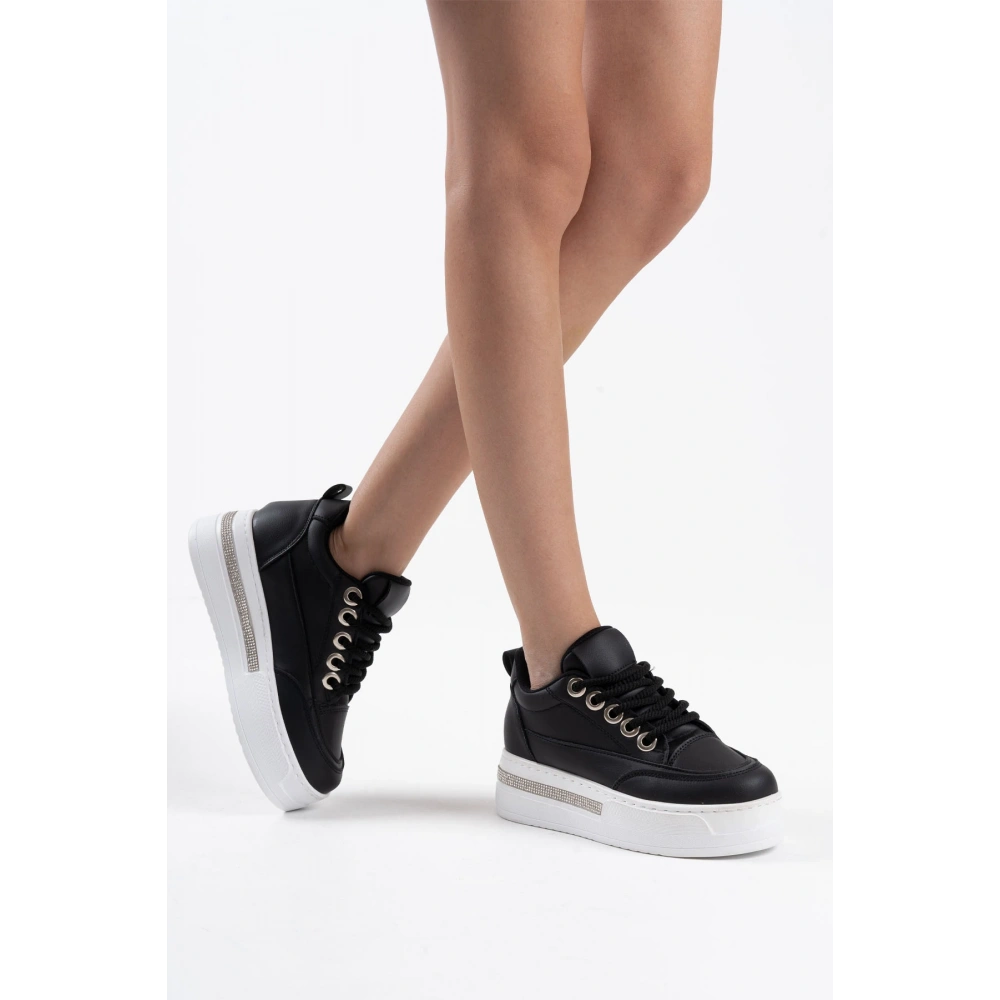 Alice Siyah Kadın Gizli Topuklu Sneaker