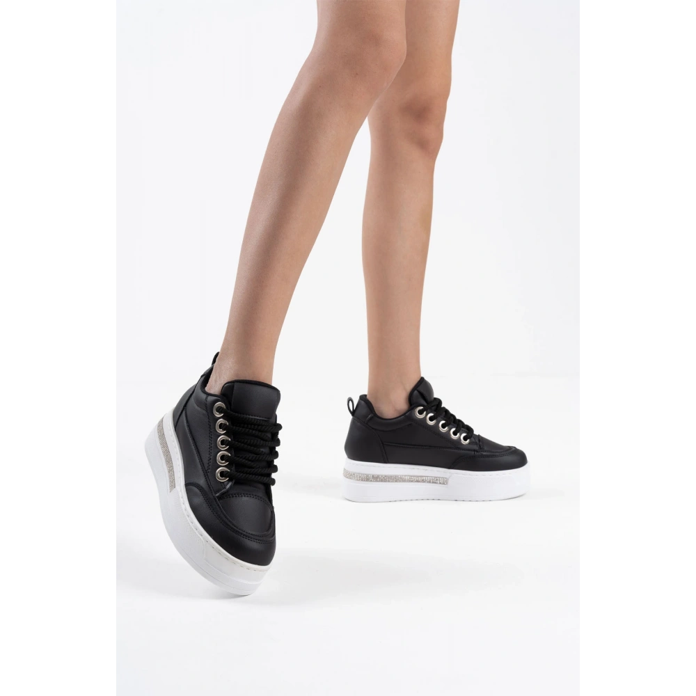 Alice Siyah Kadın Gizli Topuklu Sneaker