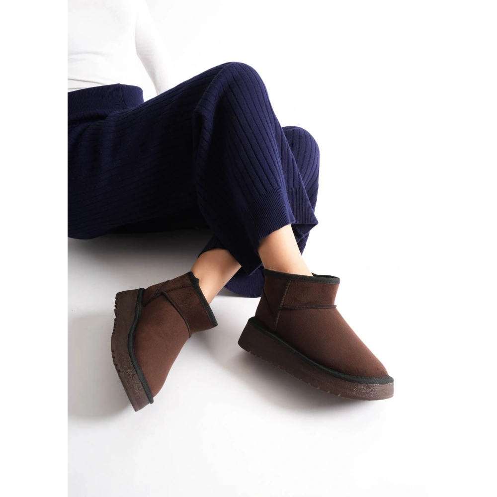 Kadın Acı Kahve Kışlık Kürklü Bot TR14MK03E