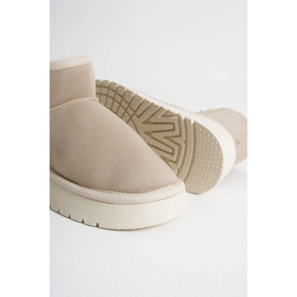 Alina Kadın Bej Kışlık Kürklü Bot