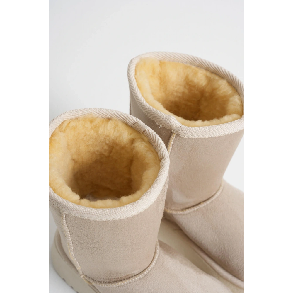 Anisa Kadın Bej Kışlık Kürklü Bot