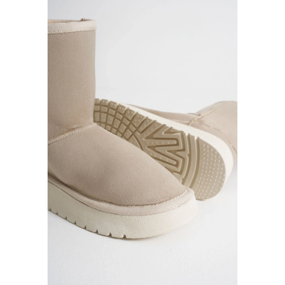 Anisa Kadın Bej Kışlık Kürklü Bot