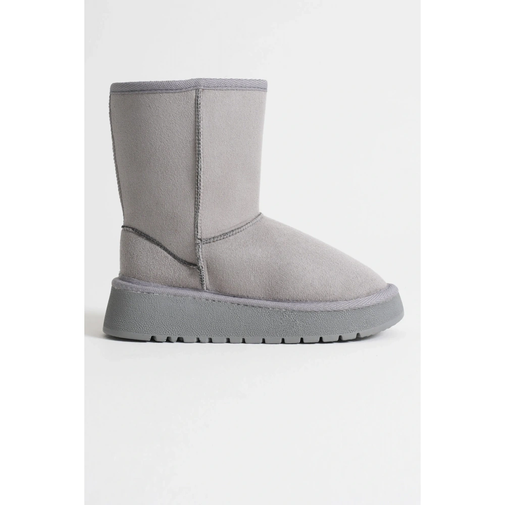 Kadın Gri Kışlık Kürklü Bot TR14MK04D