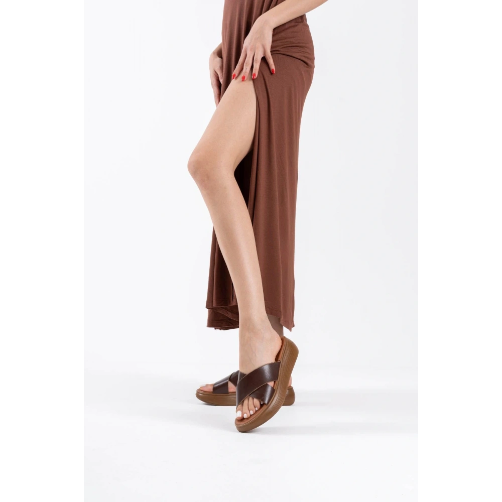 Acı Kahve Hakiki Deri Terlik TR31MY54L