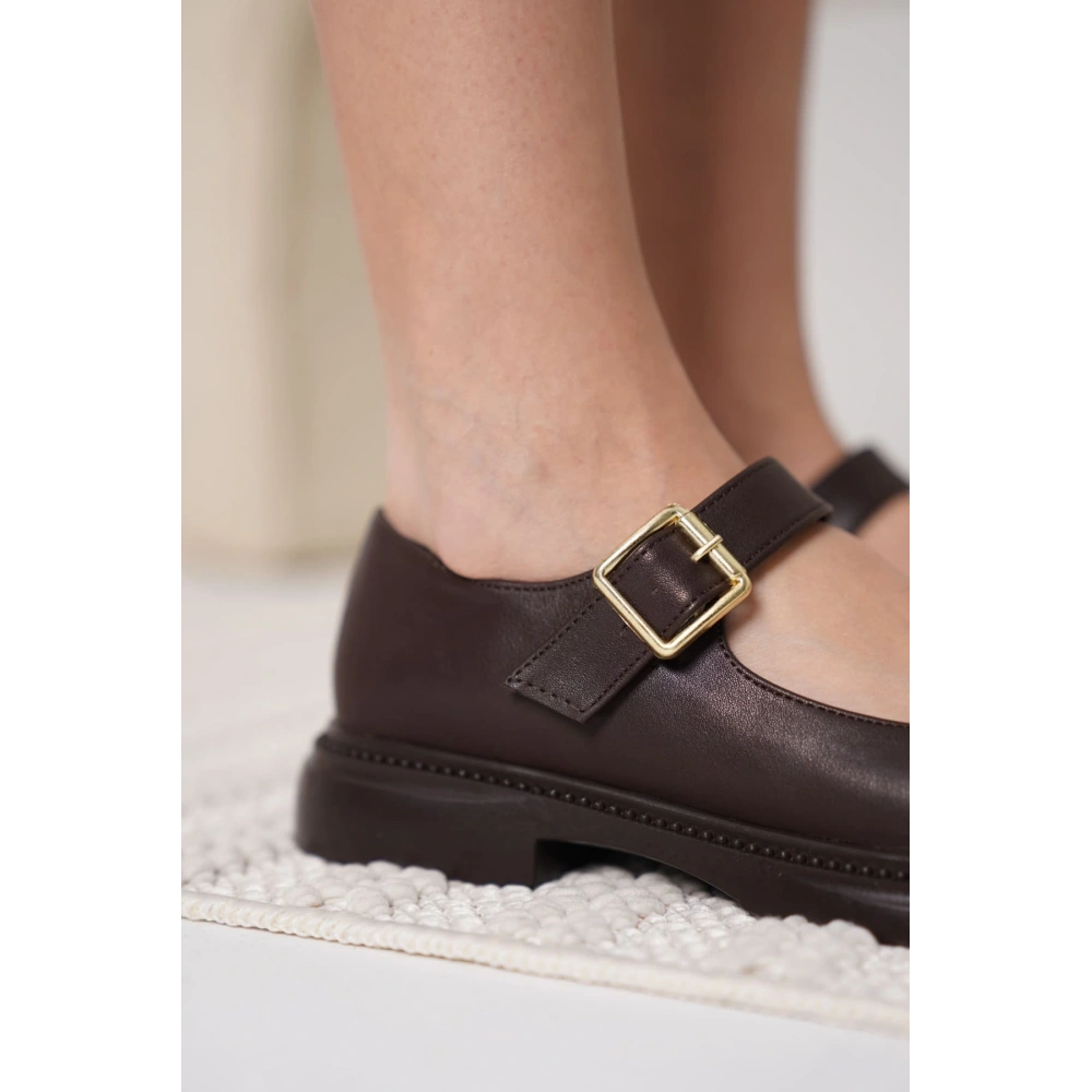 Briana Acı Kahve Gunluk Mary Jane Ayakkabı