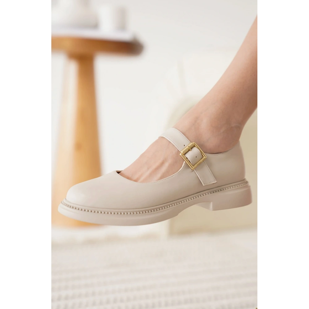 Briana Bej Gunluk Mary Jane Ayakkabı