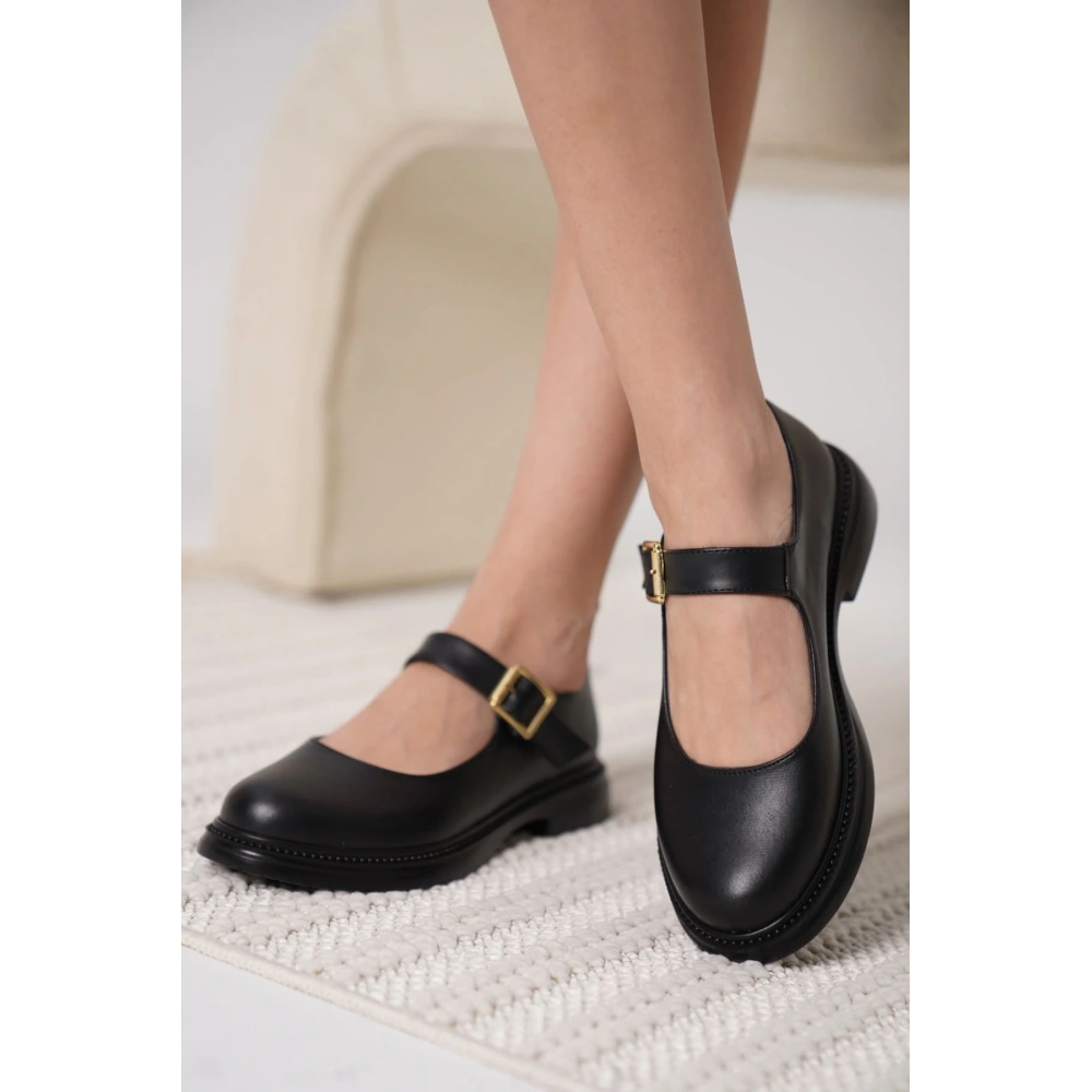 Briana Siyah Gunluk Mary Jane Ayakkabı