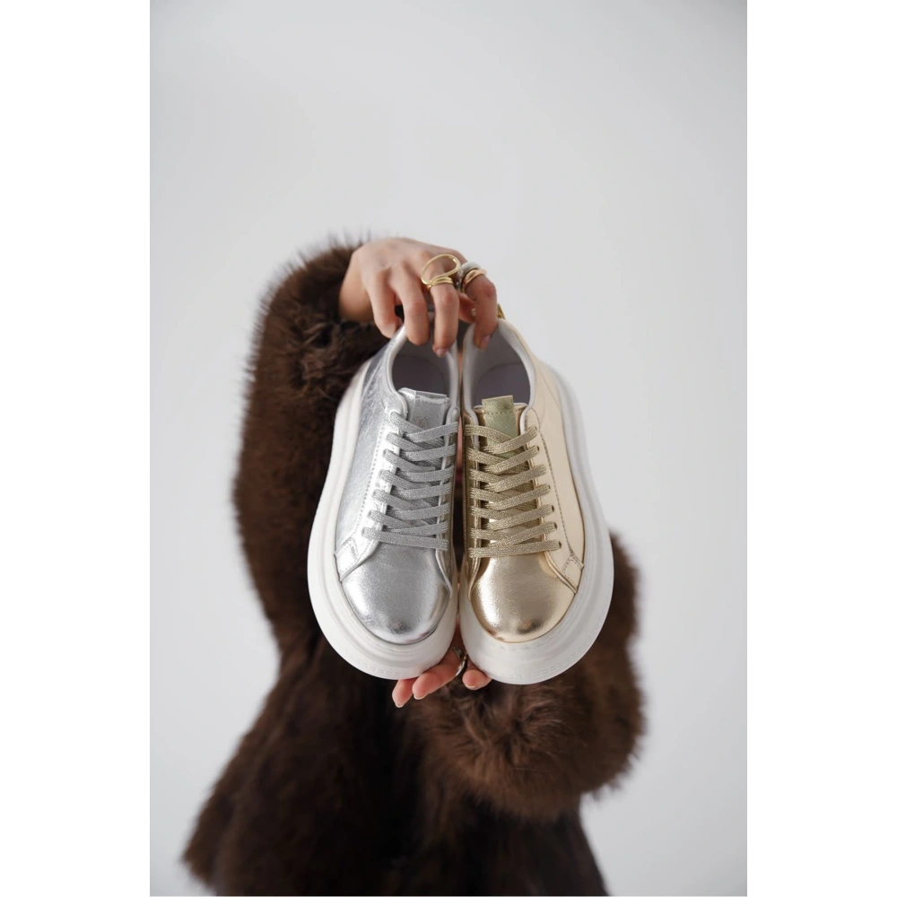 Dina Gümüş Kadın Sneaker