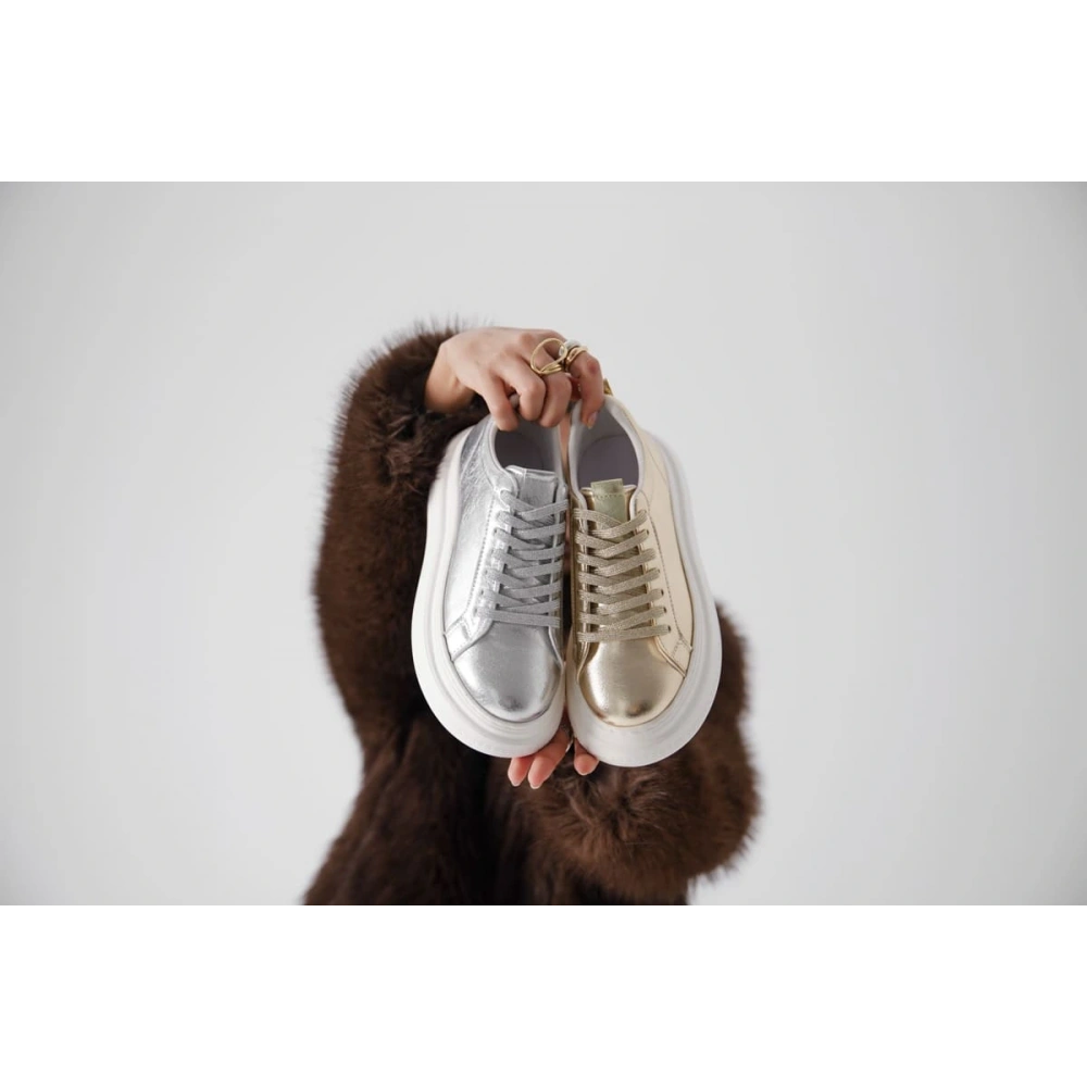 Dina Gümüş Kadın Sneaker